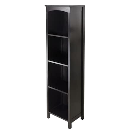 Doba-Bnt Terrace Storage Shelf 5-Tier in Espresso Finish SA143766